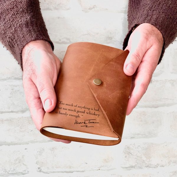 Personalised Genuine Leather Whiskey Tasting Journal